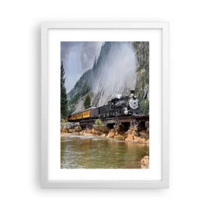 Plakat w białej ramie - A dokąd to? Dokąd? - 30x40 cm