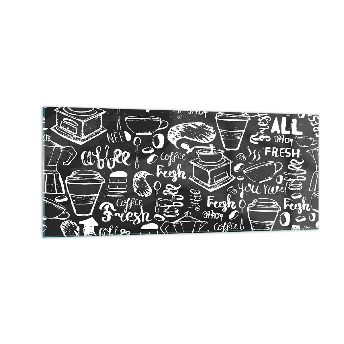 Obraz na szkle - All you need is… - 100x40 cm