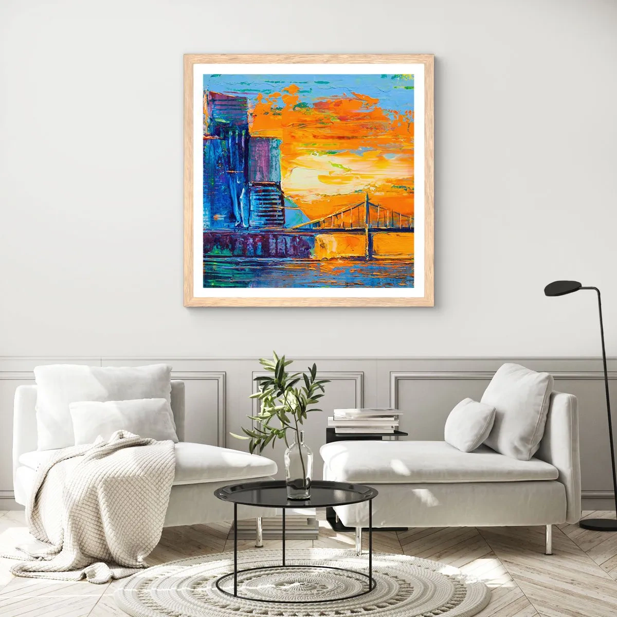 Plakat w ramie jasny dąb - Kultura i natura - 30x30 cm