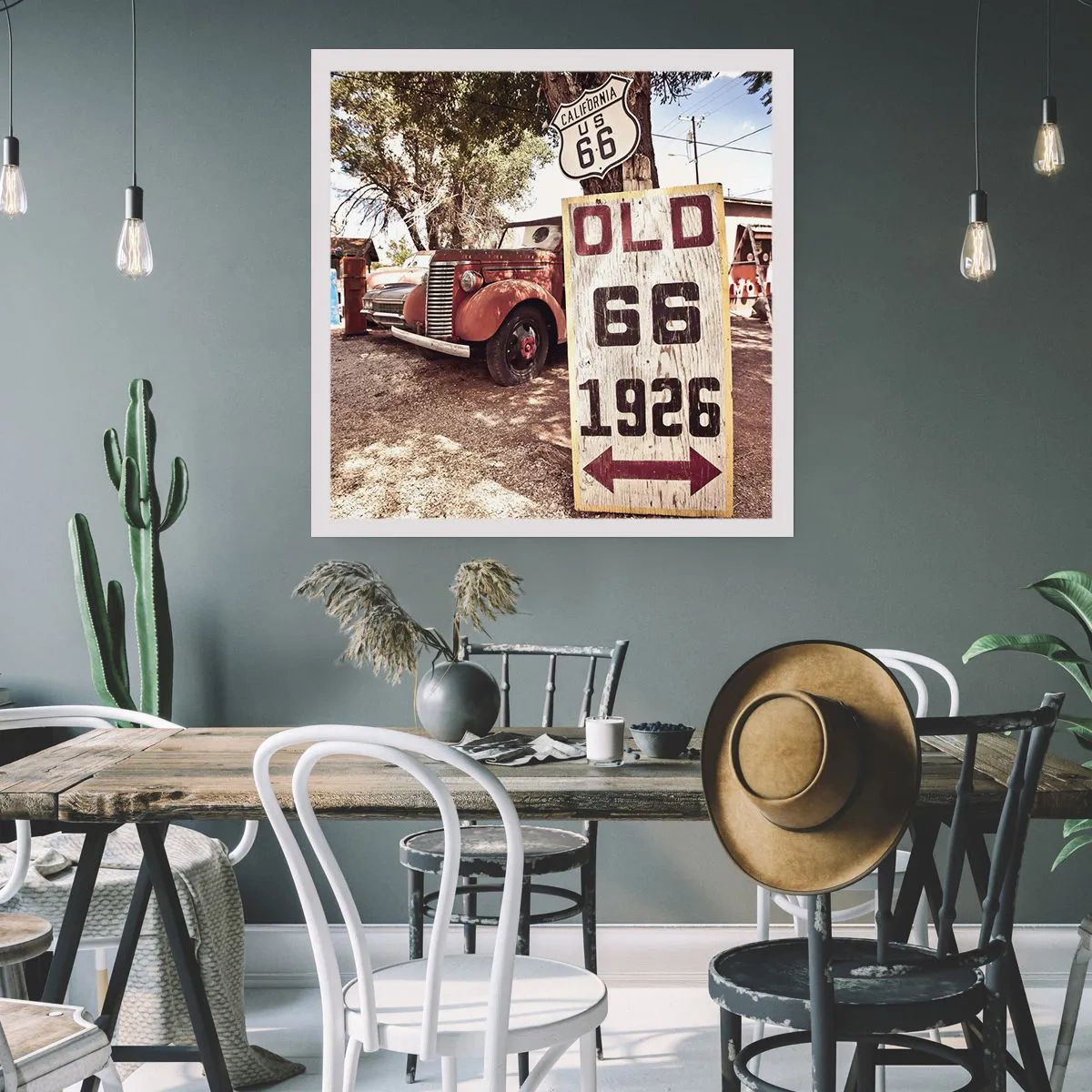 Plakat - Legenda amerykanskiej prowincji - 60x60 cm