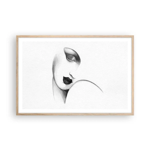 Plakat w ramie jasny dąb - W stylu Łempickiej - 91x61 cm