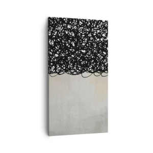 Obraz na płótnie - Abstrakcja skłębiona - 45x80 cm
