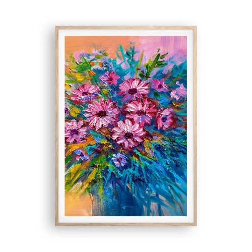 Plakat w ramie jasny dąb - Energia życia - 70x100 cm