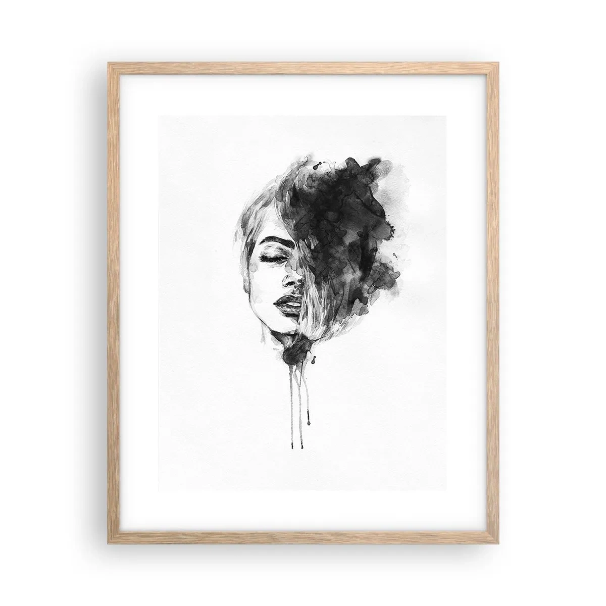 Plakat w ramie jasny dąb - O czym marzy dziewczyna - 40x50 cm