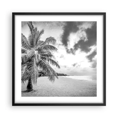 Plakat w czarnej ramie - Gdy tęsknisz do samotności… - 50x50 cm