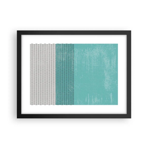 Plakat w czarnej ramie - Kompozycja zrównoważona - 40x30 cm