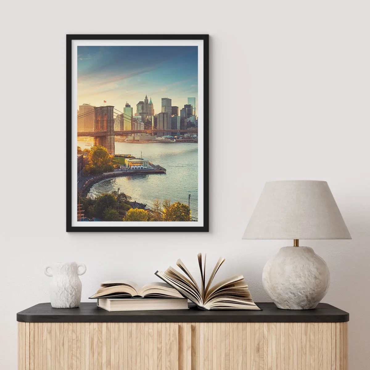 Plakat w czarnej ramie - Wielkomiejski świt - 40x50 cm