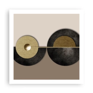 Plakat - Wariacje wokół koła - 60x60 cm