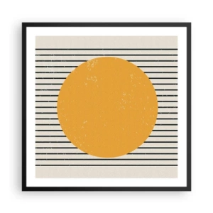 Plakat w czarnej ramie - Siła prostoty - 60x60 cm