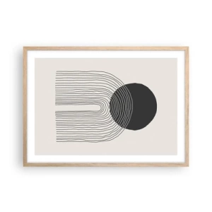 Plakat w ramie jasny dąb - Drżenie i pewność - 70x50 cm