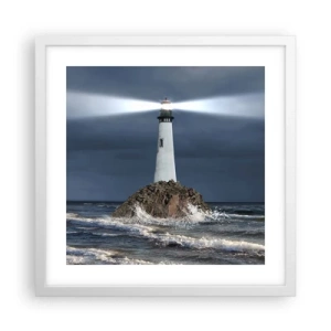 Plakat w białej ramie - Tu…tu…tutaj! - 40x40 cm