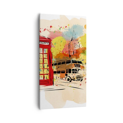 Obraz na płótnie - Miasto rozmaitości - 55x100 cm