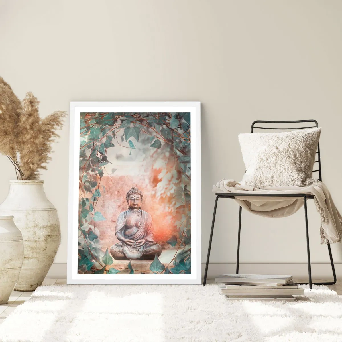 Plakat w białej ramie - Radosna harmonia - 70x100 cm