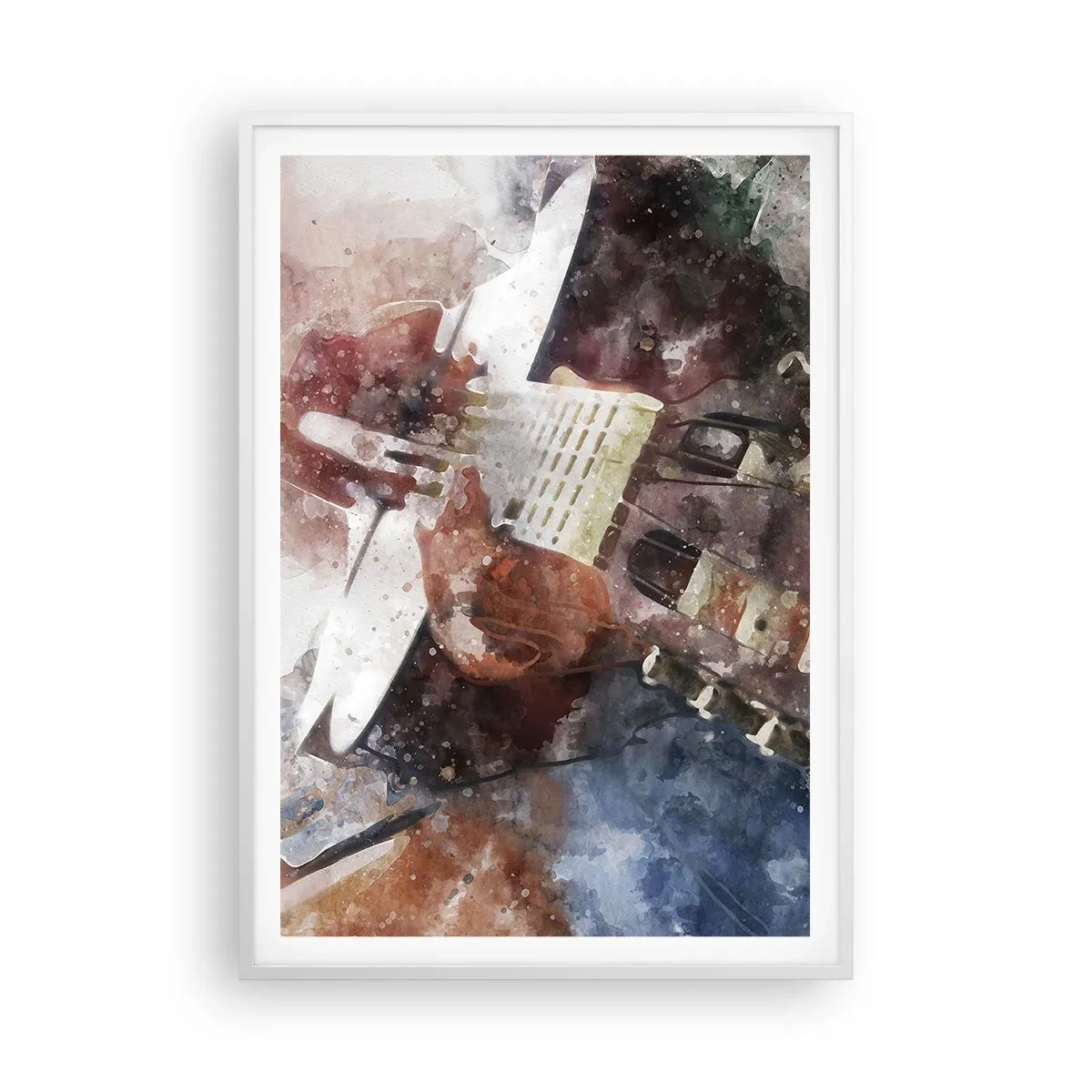 Plakat w białej ramie - I co o tym myślisz? - 70x100 cm
