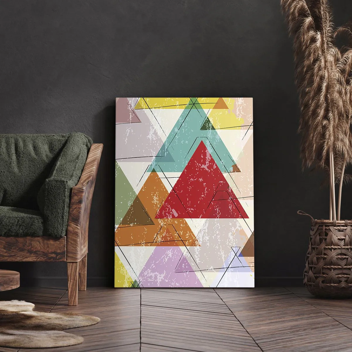 Obraz na płótnie - Trzy po trzy - 55x100 cm