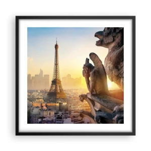 Plakat w czarnej ramie - Wiele się zmieniło… - 50x50 cm