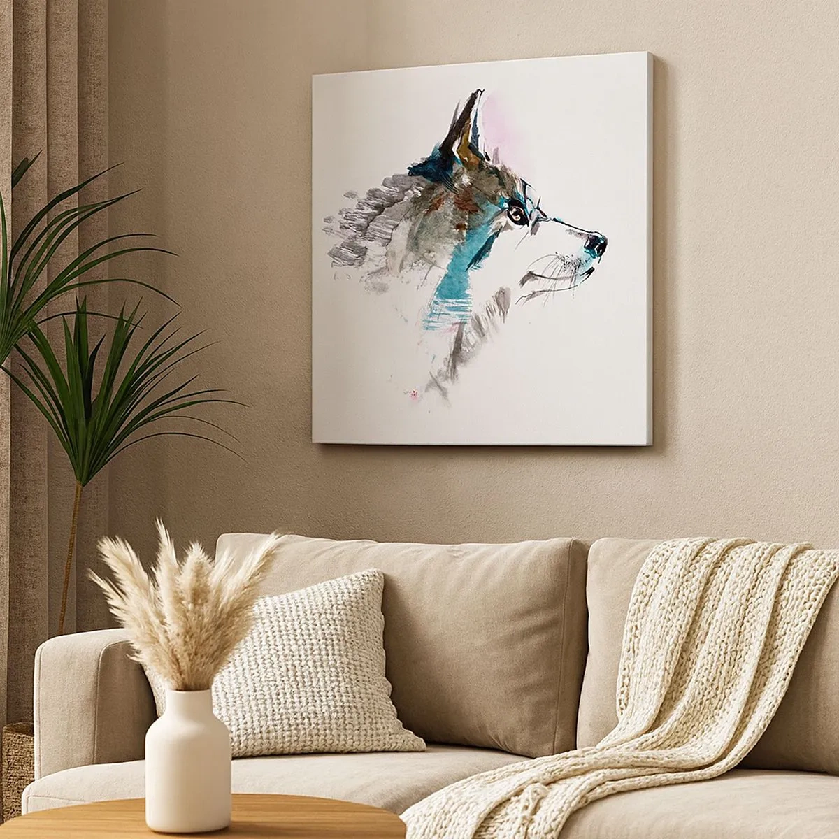 Obraz na płótnie - O wilku mowa - 30x30 cm