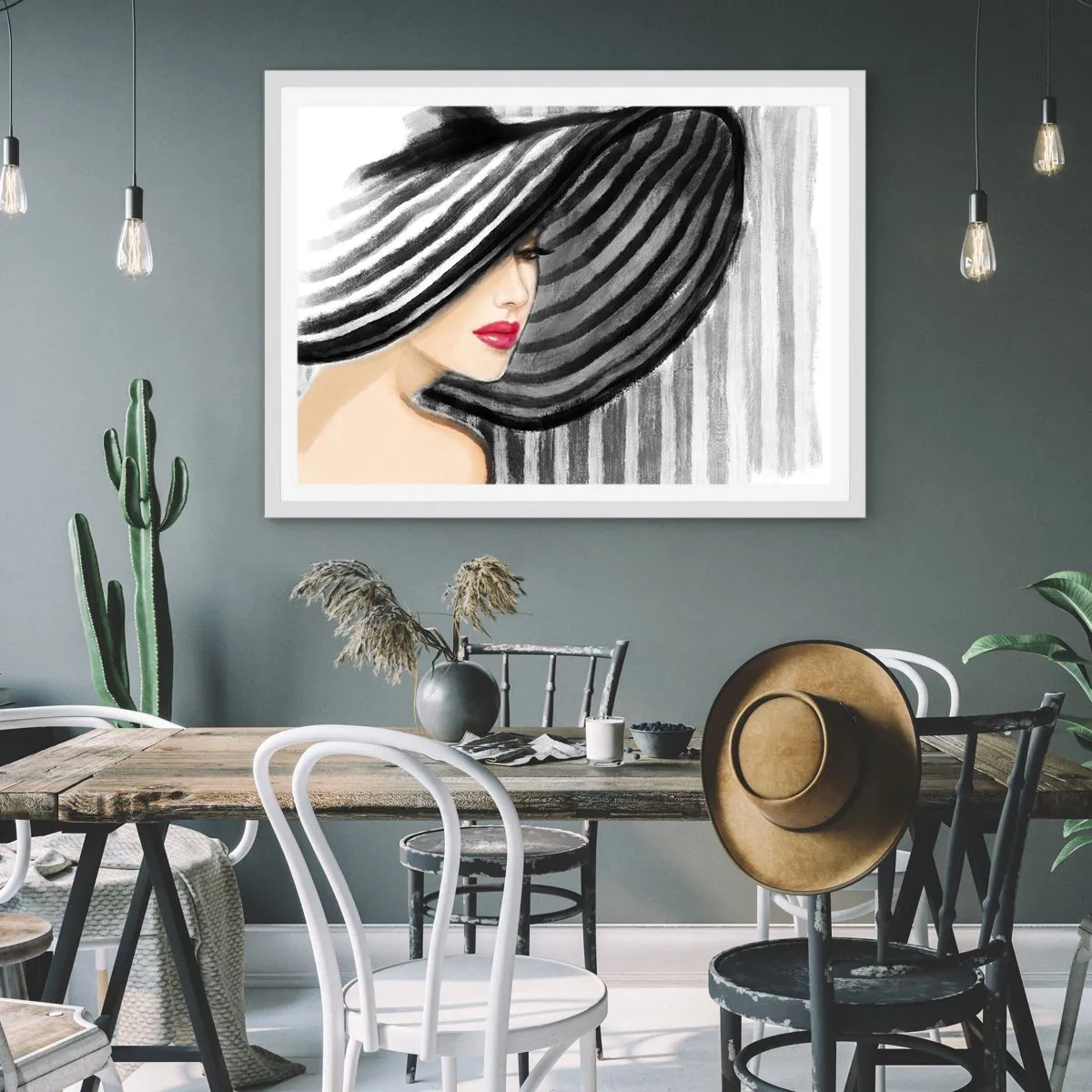Plakat w białej ramie - Gdzie ciebie szukać? - 50x40 cm