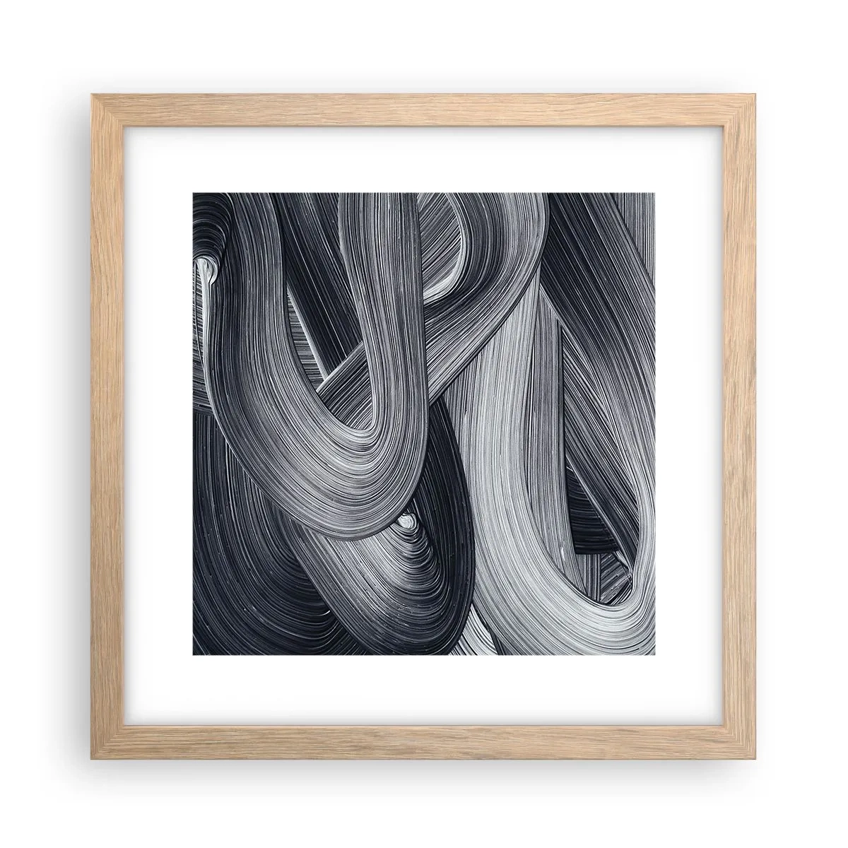 Plakat w ramie jasny dąb - Płynność rzeczywistości - 30x30 cm
