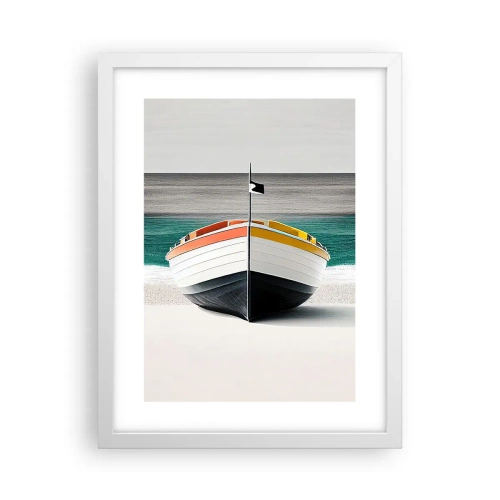 Plakat w białej ramie - Na swoim miejscu - 30x40 cm