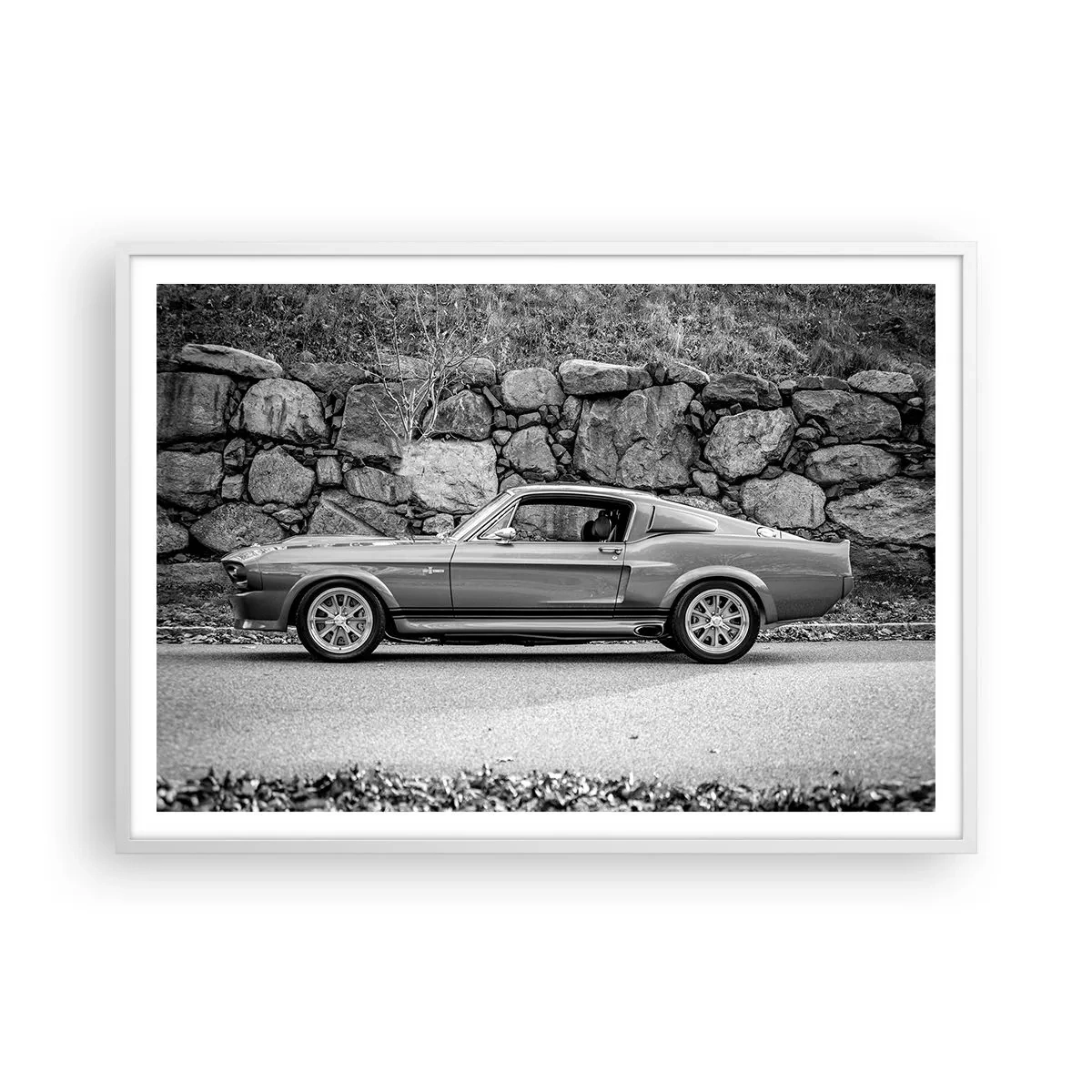 Plakat w białej ramie - Legenda lat 60. - 100x70 cm