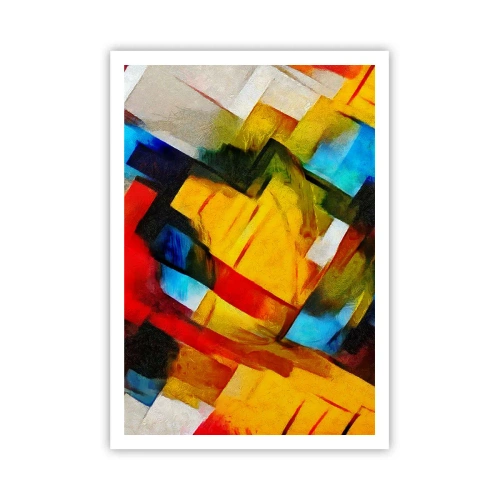 Plakat - Różnobarwny przekładaniec - 70x100 cm