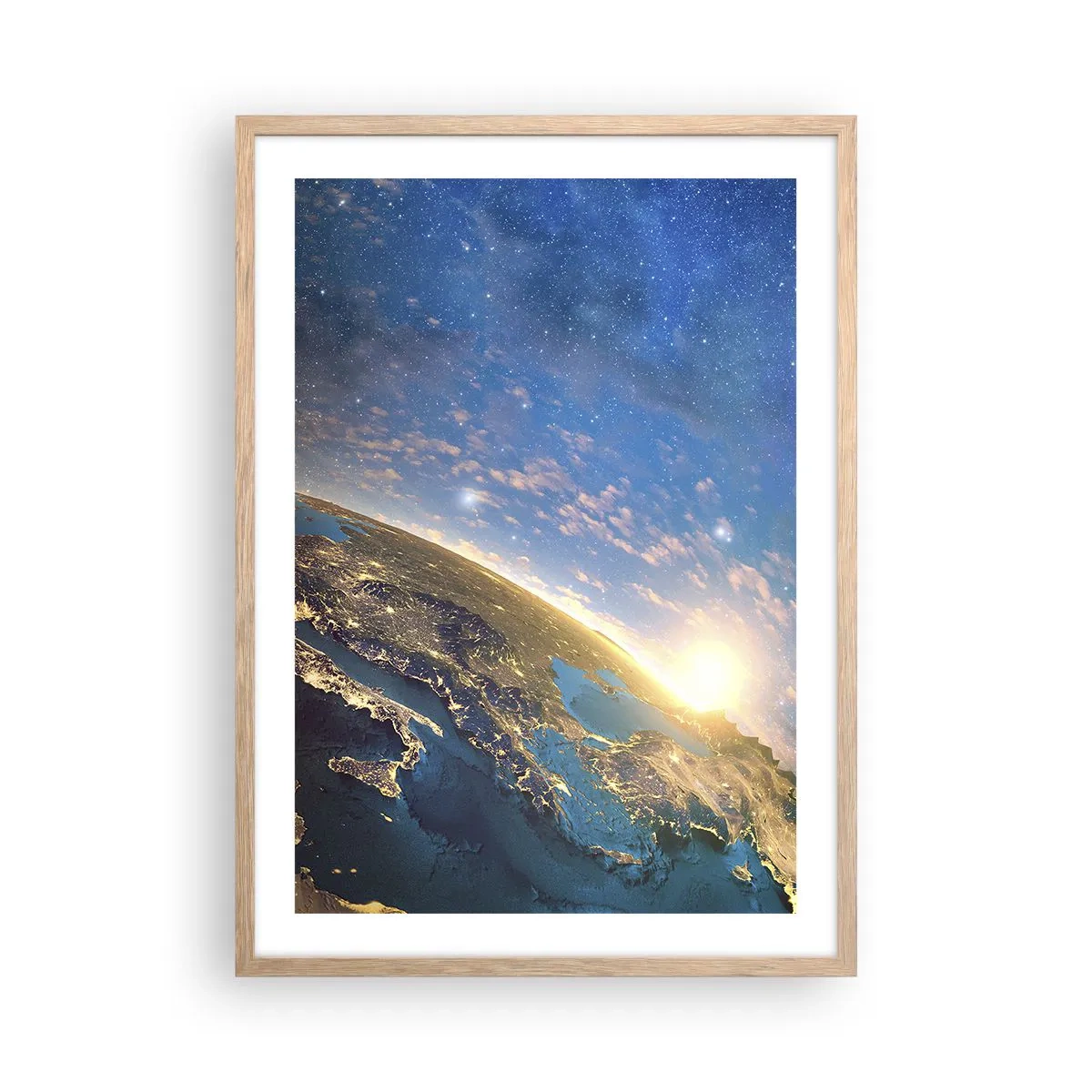 Plakat w ramie jasny dąb - Spójrzmy na siebie z dystansu - 50x70 cm