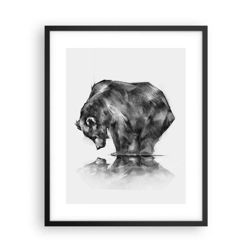 Plakat w czarnej ramie - Miło zobaczyć się z kimś bliskim - 40x50 cm