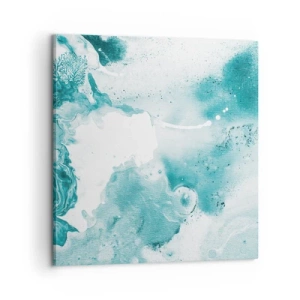 Obraz na płótnie - Rozlewiska błękitu - 60x60 cm