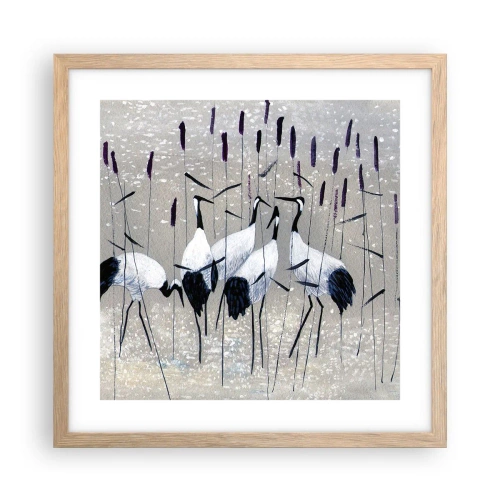 Plakat w ramie jasny dąb - Wśród swoich - 40x40 cm