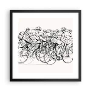 Plakat w czarnej ramie - Wespół w zespół - 40x40 cm