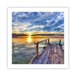Plakat - Wiatr idzie na spoczynek - 50x50 cm