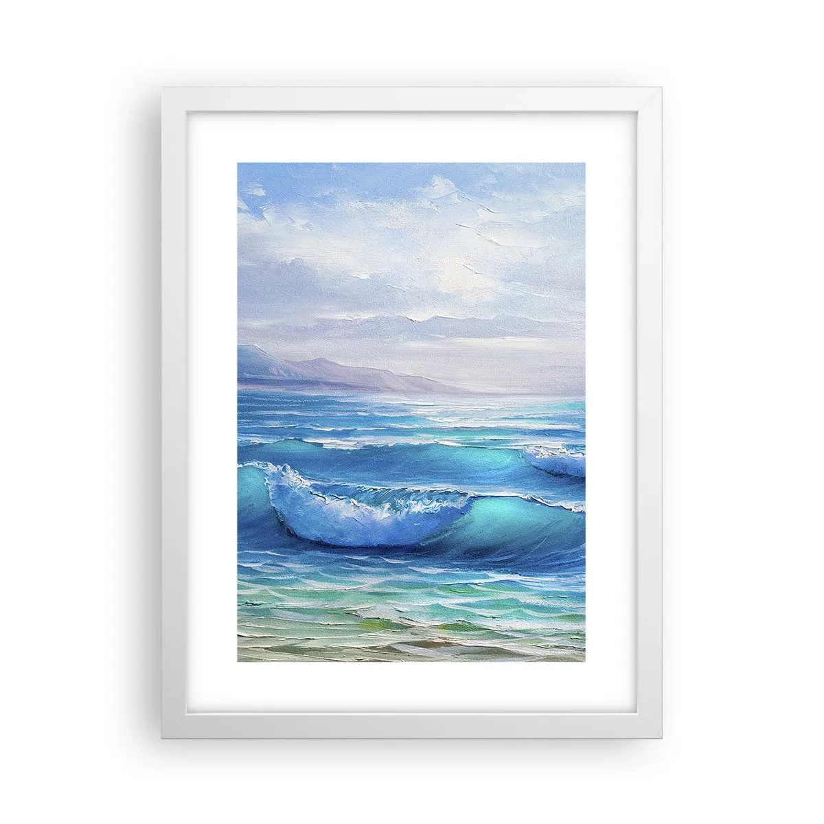 Plakat w białej ramie - Niesie ukojenie - 30x40 cm