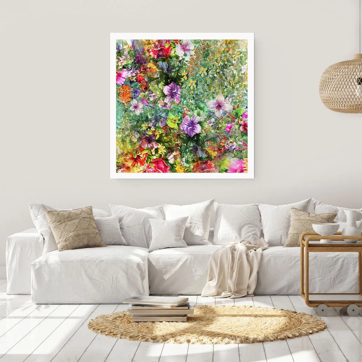 Plakat - W kwiaty na zatracenie - 60x60 cm