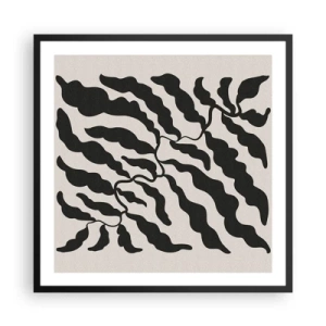 Plakat w czarnej ramie - Natura kwadratu - 60x60 cm
