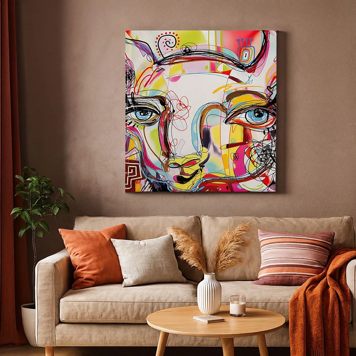 Obraz na płótnie - Bogactwo kociej matury - 30x30 cm