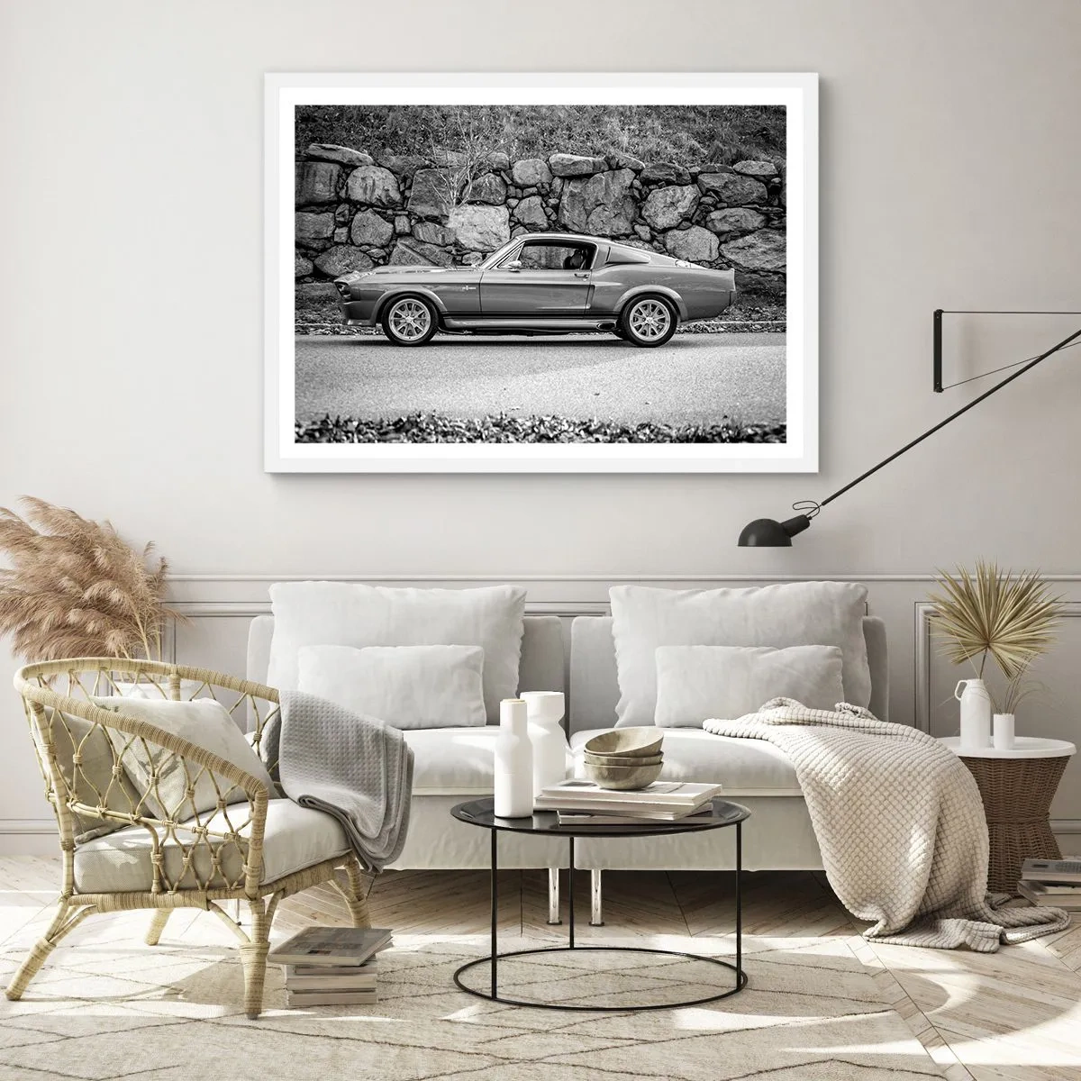 Plakat w białej ramie - Legenda lat 60. - 70x50 cm