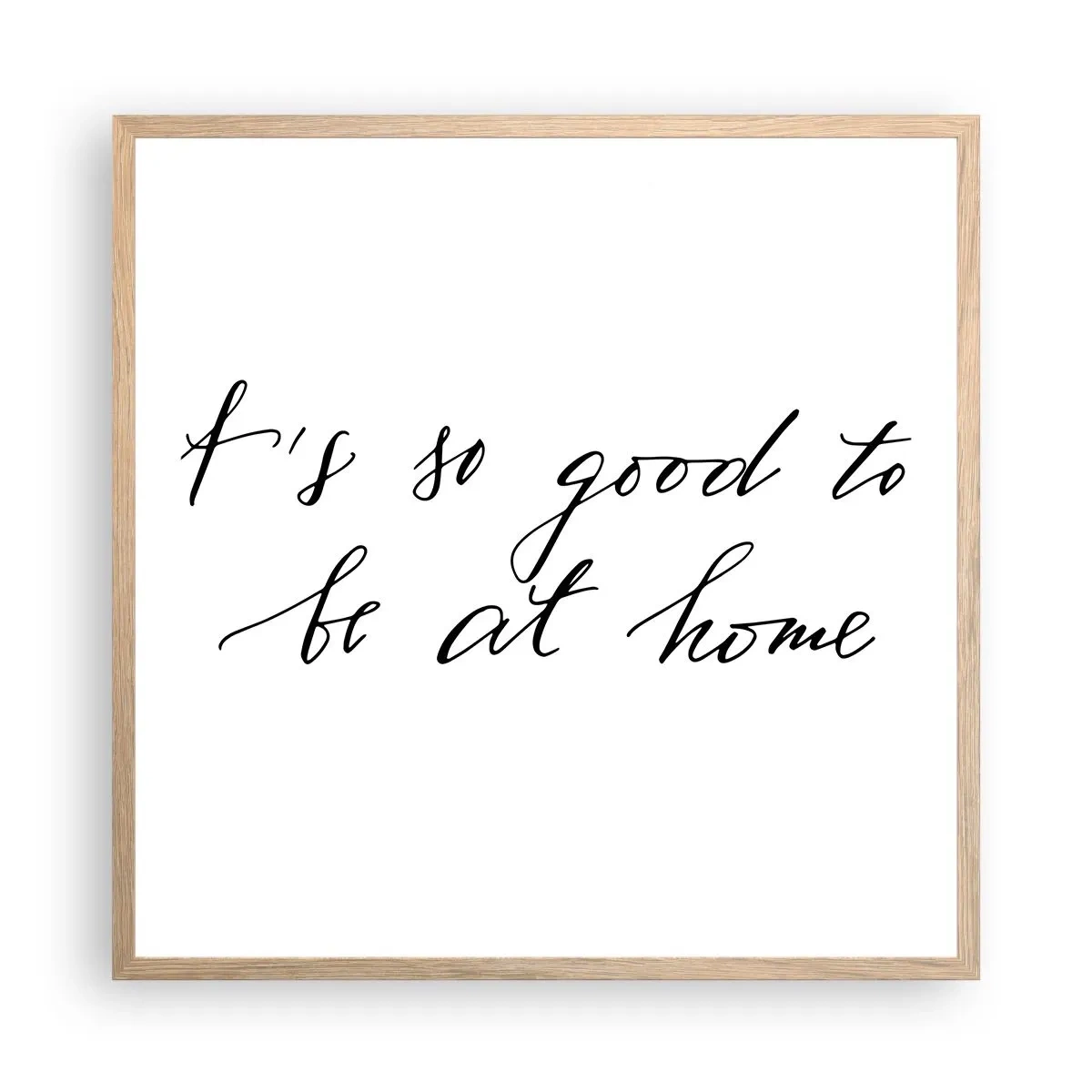 Plakat w ramie jasny dąb - Cała prawda - 60x60 cm