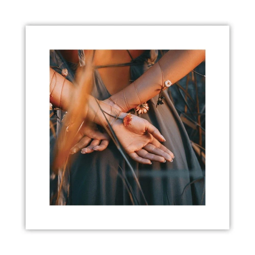 Plakat - Związana z naturą - 30x30 cm