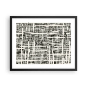 Plakat w czarnej ramie - Kompozycja utkana - 50x40 cm