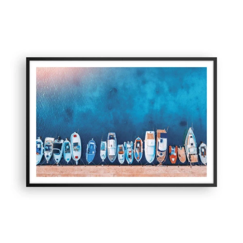 Plakat w czarnej ramie - W jednym rzędzie - 91x61 cm