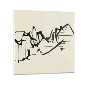 Obraz na szkle - Być może pejzaż - 30x30 cm