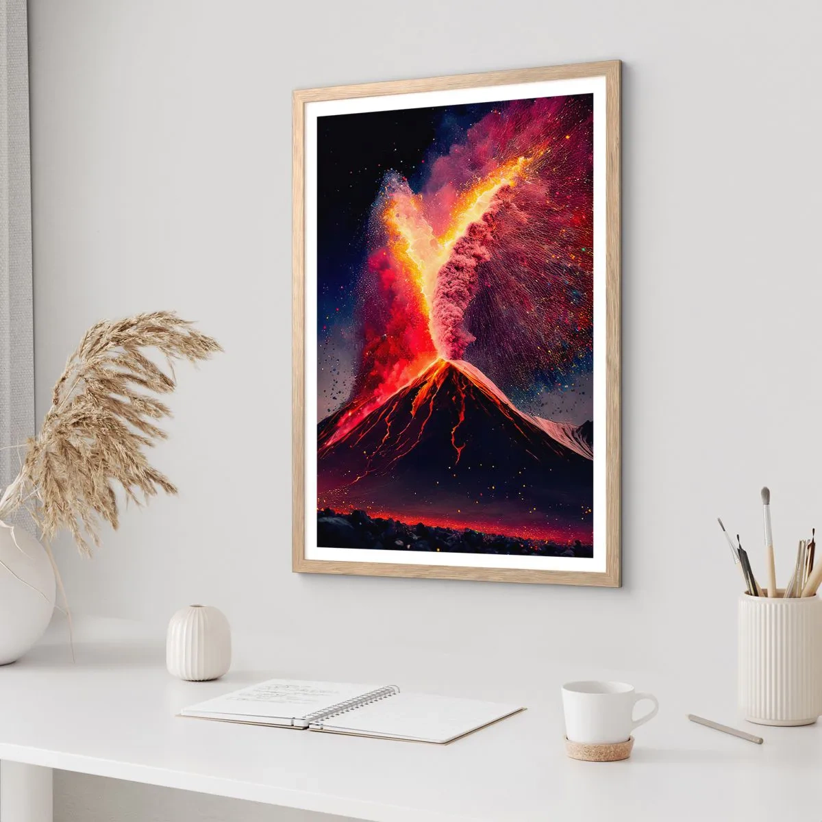 Plakat w ramie jasny dąb - Piękno i groza - 70x100 cm