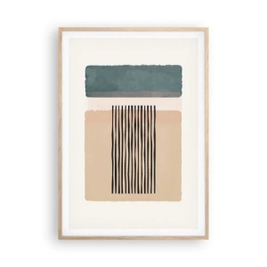 Plakat w ramie jasny dąb - Wszystko w porządku - 70x100 cm