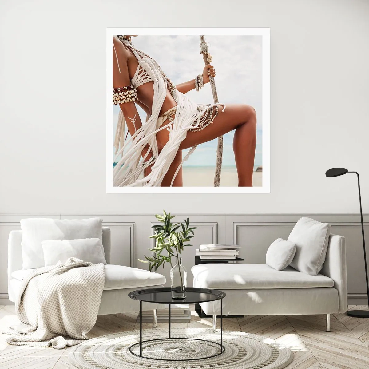 Plakat - Kapłanka słońca - 60x60 cm