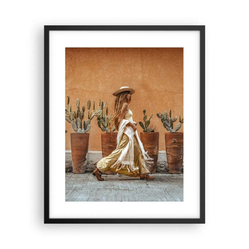 Plakat w czarnej ramie - W stylu hippie - 40x50 cm