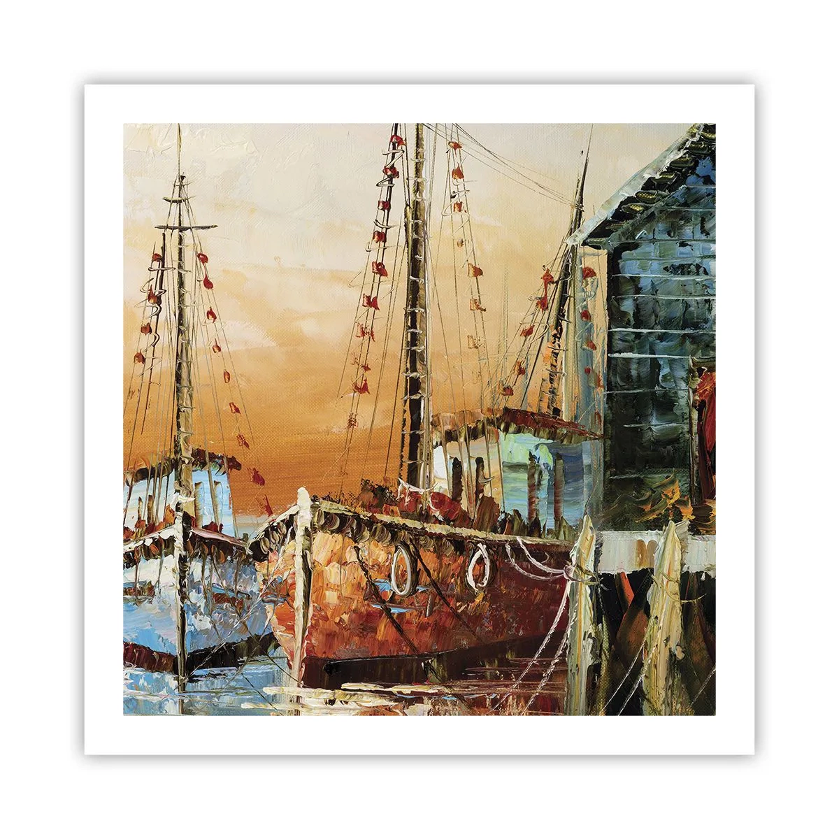 Plakat - Spokojny powrót - 60x60 cm