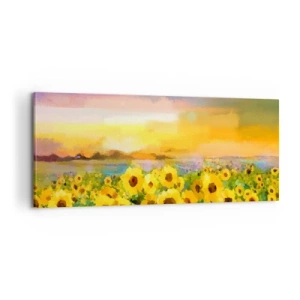 Obraz na płótnie - Samo słońce zstąpiło na ziemię - 100x40 cm