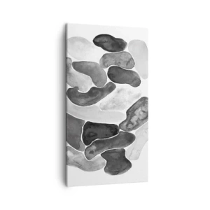 Obraz na płótnie - Abstrakcja kamienista - 45x80 cm