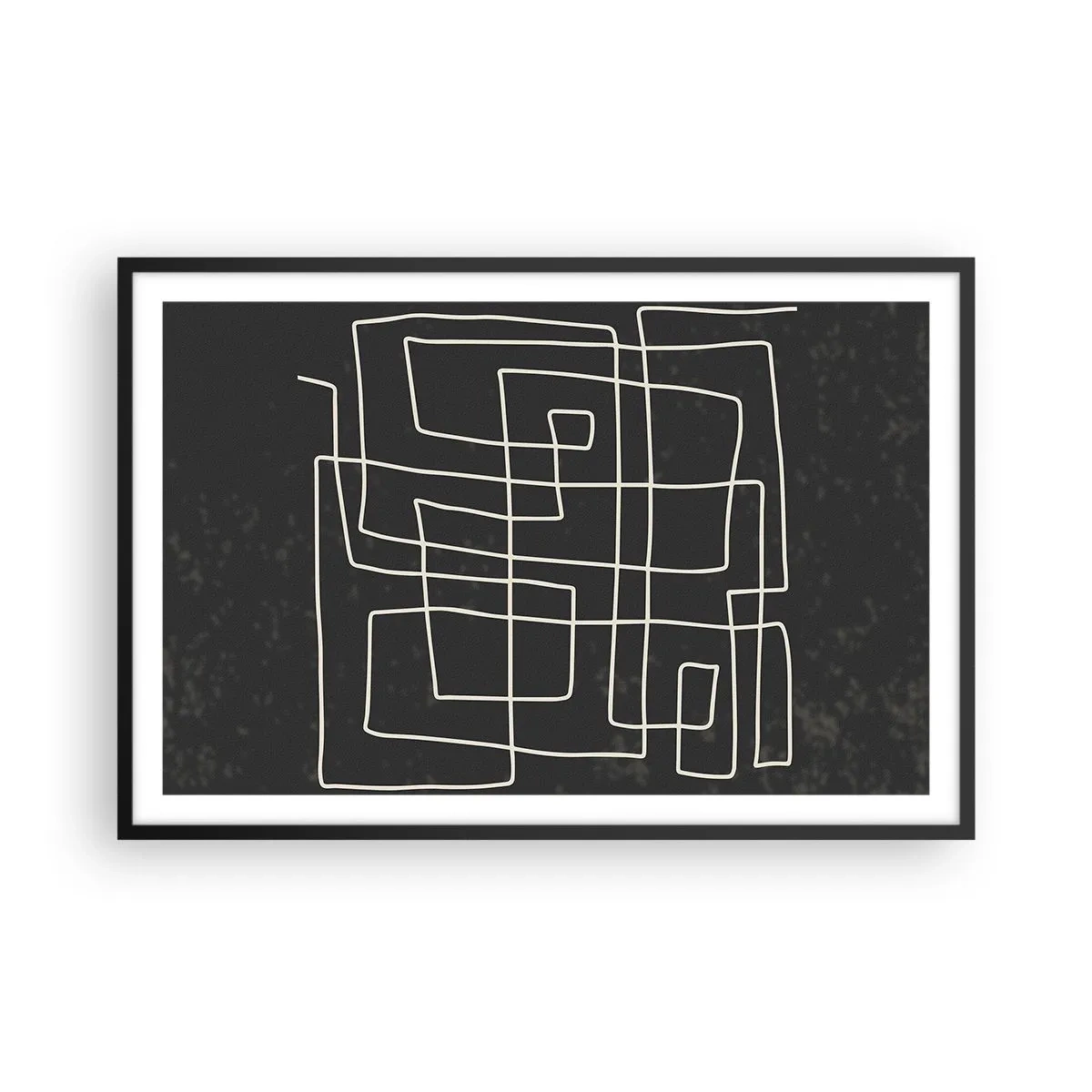 Plakat w czarnej ramie - Nie taki prosty - 91x61 cm
